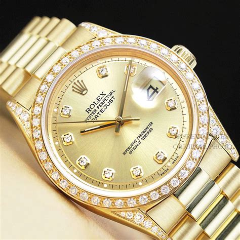 what carat gold are rolex president watches|rolex presidential 18k solid gold.